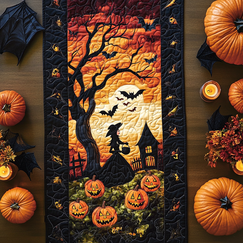 Night Of The Witch Quilted Table Runner NCU0DV466