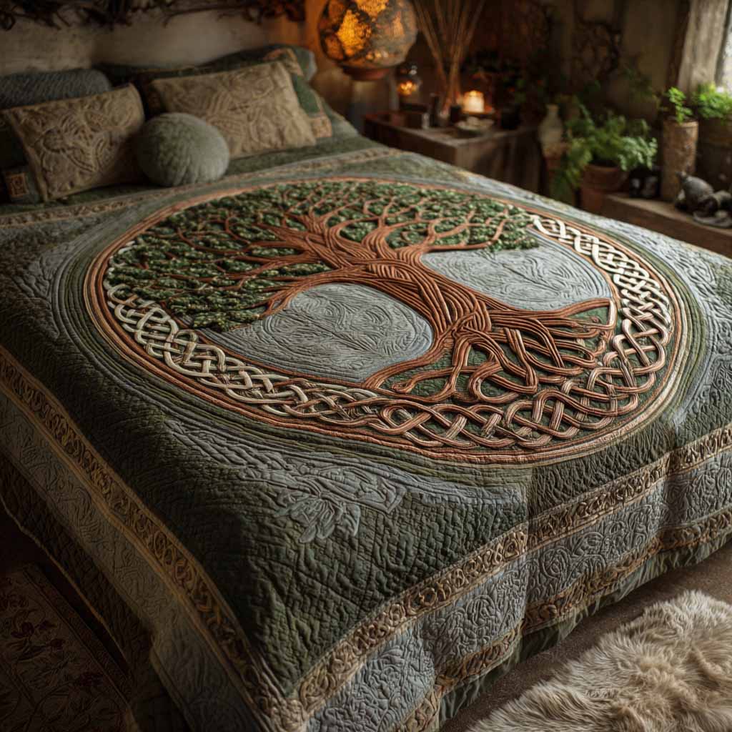 Night Arbor Quilted Blanket NCU0XD2695