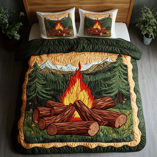 Night Blaze 3-Piece Quilted Bedding Set NCU0DK7032