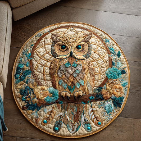 Night Catcher Quilted Round Mat NCU0TD381