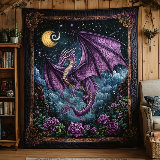 Night Dragon Quilted Blanket NCU0DV5119
