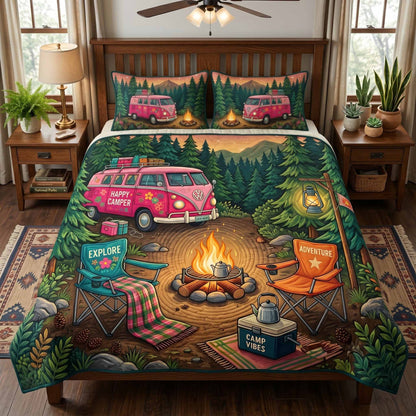Camping 3-Piece Quilted Bedding Set NCU0VT382