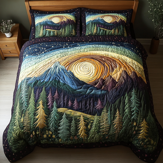 Night Horizon 3-Piece Quilted Bedding Set NCU0DK8747