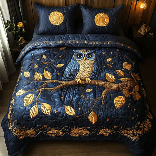 Night Owl 3-Piece Quilted Bedding Set NCU0NT3365