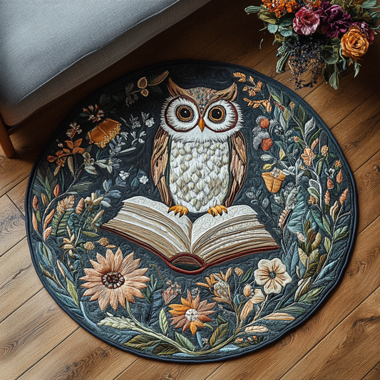 Night Owl Quilted Round Mat NCU0DK7696