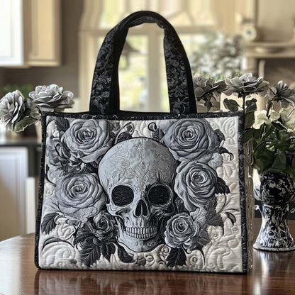 Skull Quilted Tote Bag NCU0VT234