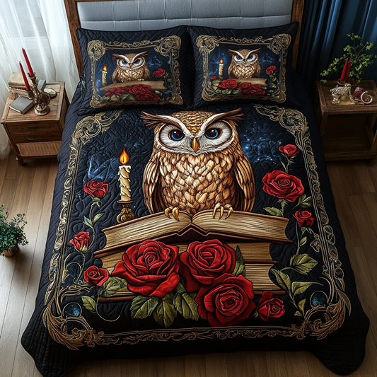 Night Vision Elegance 3-Piece Quilted Bedding Set NCU0DV3266