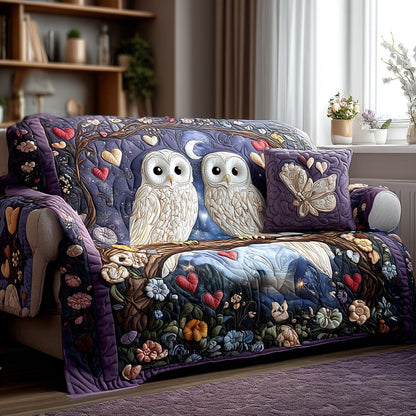 Nightfall Owls Quilted Sofa Cover NCU0PT10943