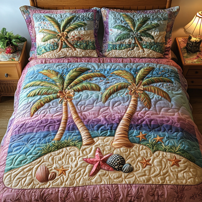 Nightfall Seascape 3-Piece Quilted Bedding Set NCU0DV4444