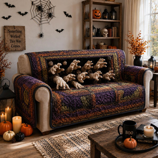 Nightmare Hands Quilted Sofa Cover NCU0DV9867