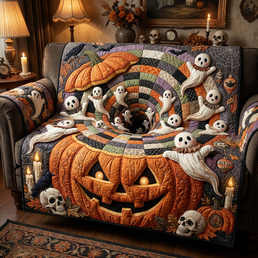 Nightmare Tunnel Quilted Sofa Cover NCU0PT11823