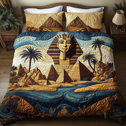 Nile Oasis 3-Piece Quilted Bedding Set NCU0NT2947