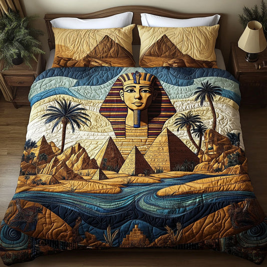 Nile Oasis 3-Piece Quilted Bedding Set NCU0NT2947