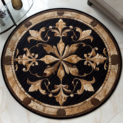 Noble Bloom Quilted Round Mat NCU0PT3620