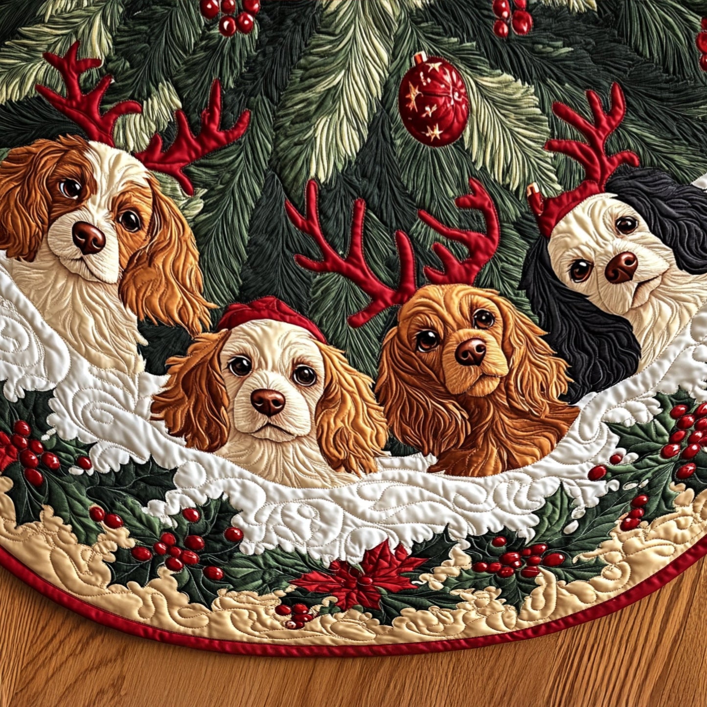 Noble Companion Quilted Christmas Tree Skirt NCU0PT2071