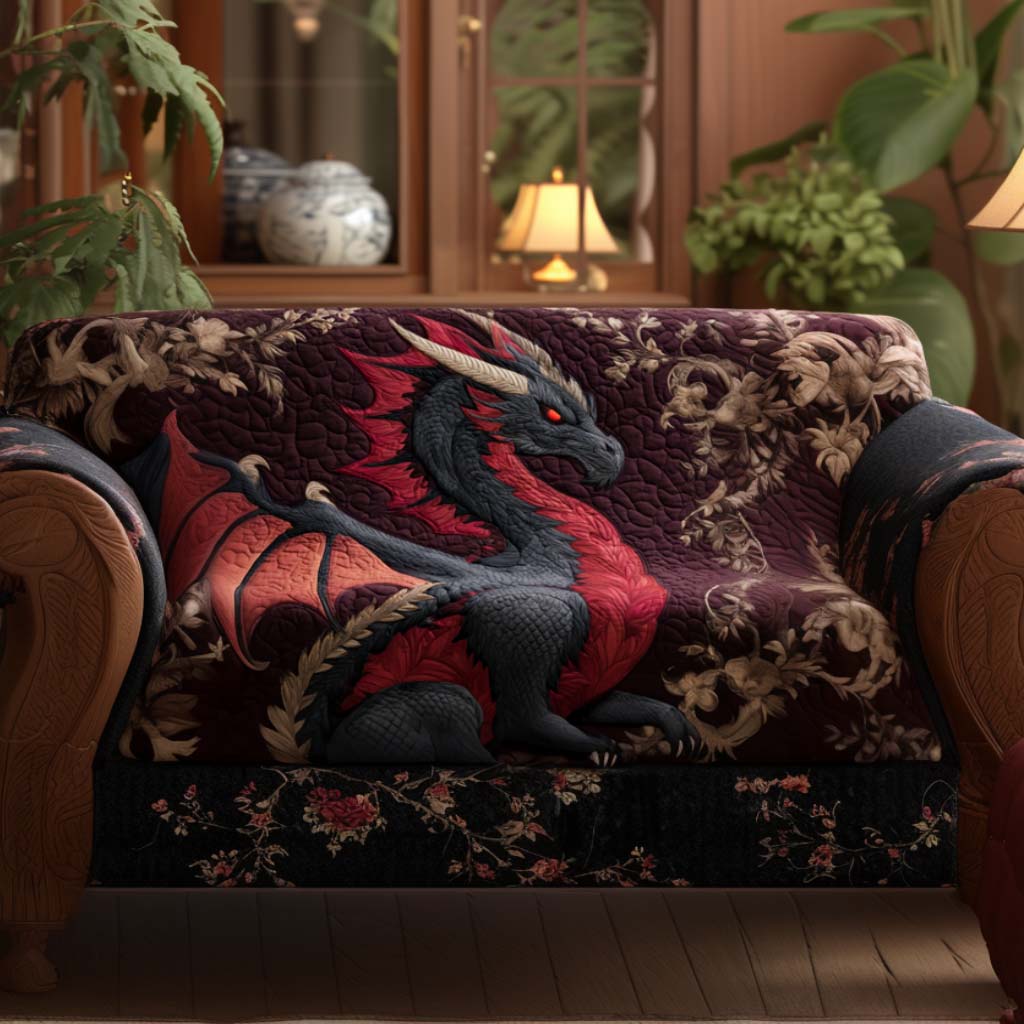 Noble Dragon Quilted Sofa Cover NCU0NT11180