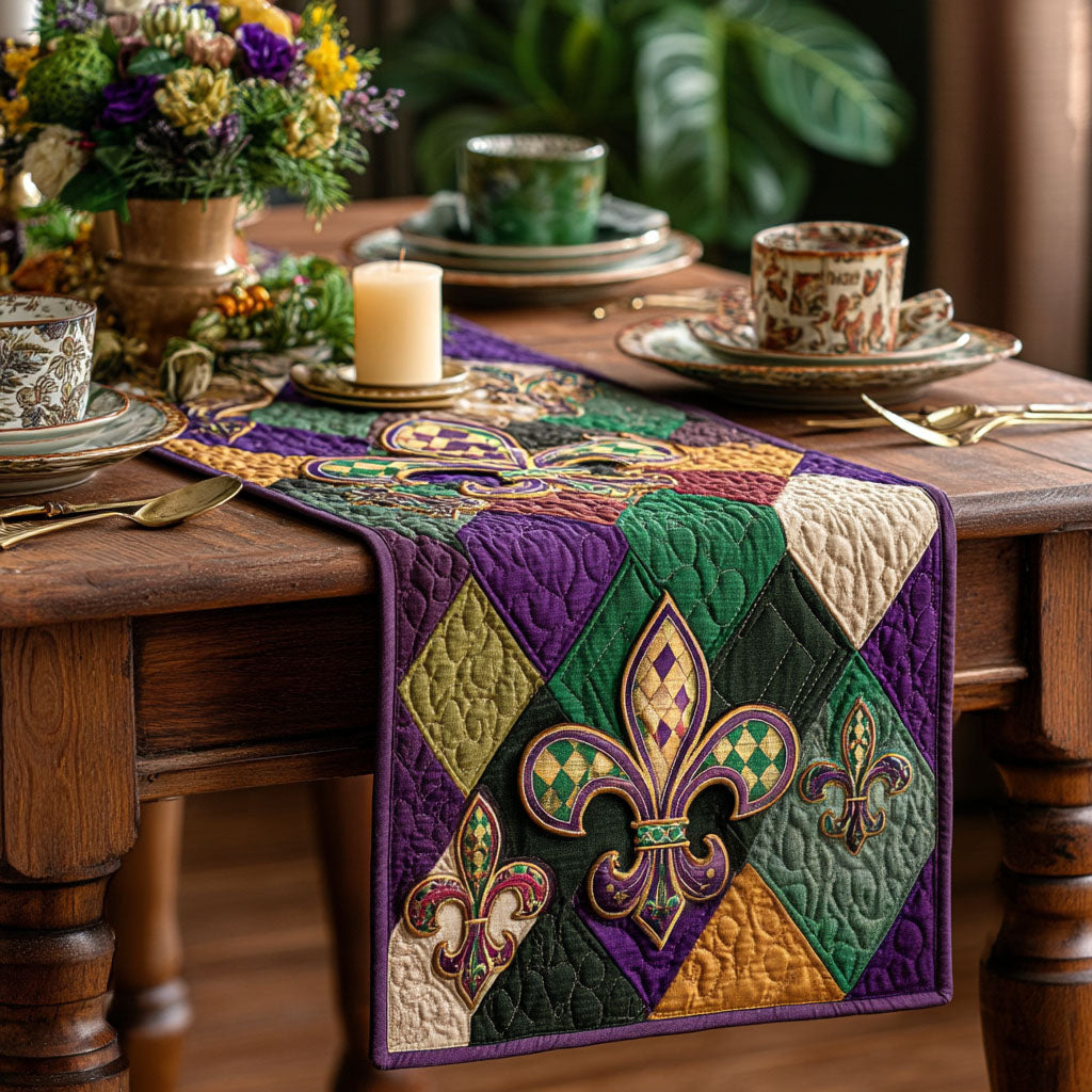 Noble Fleur Quilted Table Runner NCU0PT10980