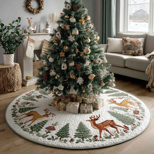Noble Forest Christmas Quilted Tree Skirt NCU0PT10736