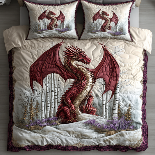 Noble Guardian 3-Piece Quilted Bedding Set NCU0DV2455
