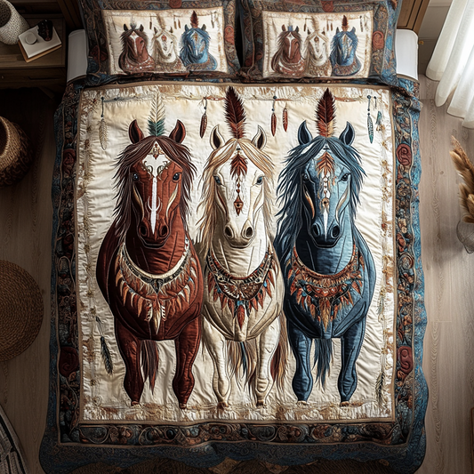 Noble Herd 3-Piece Quilted Bedding Set NCU0VH5083