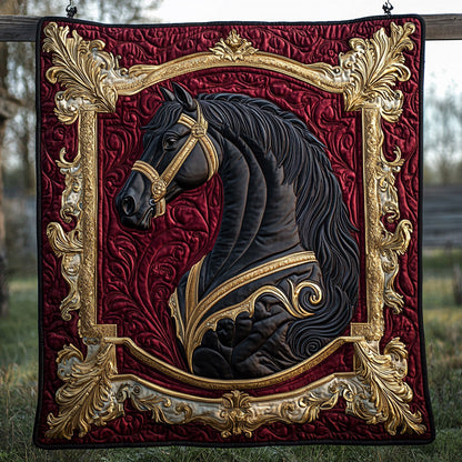Noble Horse Quilted Blanket NCU0DV6353