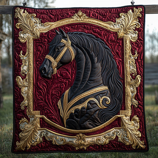 Noble Horse Quilted Blanket NCU0DV6353