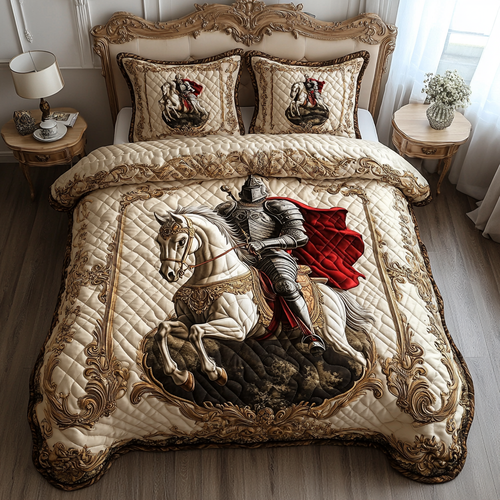 Noble Knight Quilted Bedding Set NCU0DV2686