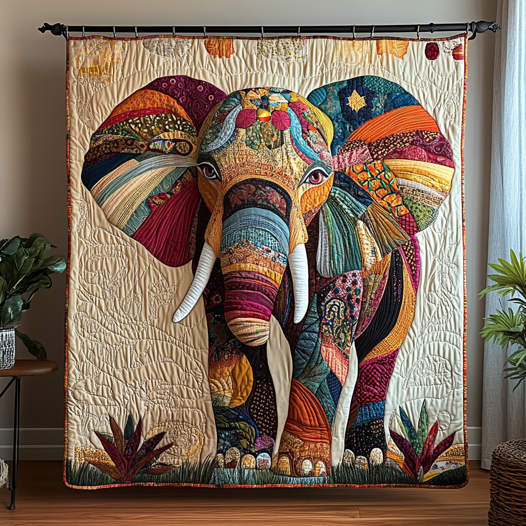 Noble Pachyderm Quilted Blanket NCU0DK4859