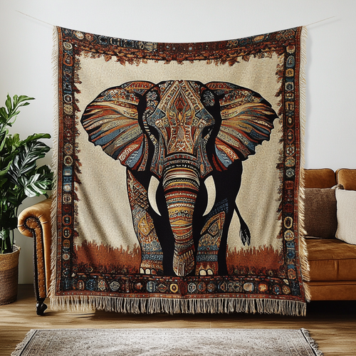 Noble Pachyderm Woven Sofa Blanket NCU0DK5448