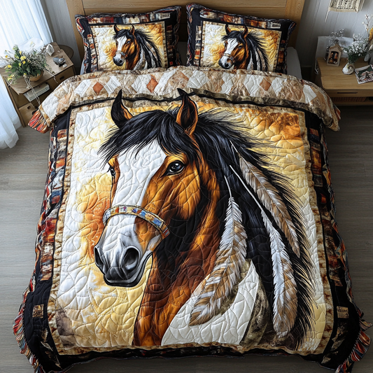 Noble Ride 3-Piece Quilted Bedding Set NCU0DK7071