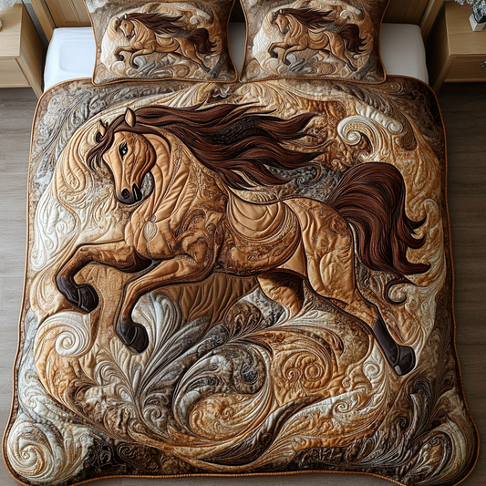 Noble Spirit 3-Piece Quilted Bedding Set NCU0VH1811