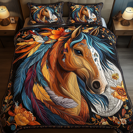 Noble Spirit 3-Piece Quilted Bedding Set NCU0VH993