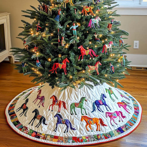 Noble Spirit Christmas Quilted Tree Skirt NCU0NT1798