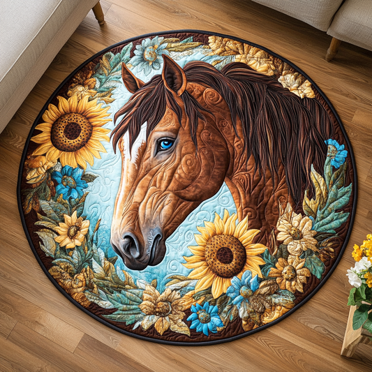 Noble Spirit Quilted Round Mat NCU0VH5825