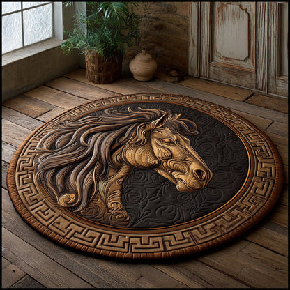 Noble Steed Quilted Round Mat NCU0DV7303
