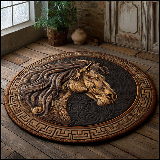 Noble Steed Quilted Round Mat NCU0DV7303