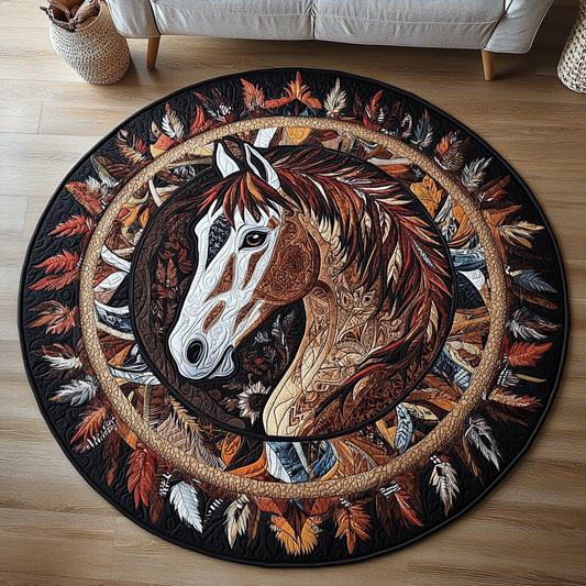 Noble Steed Quilted Round Mat NCU0VH2870