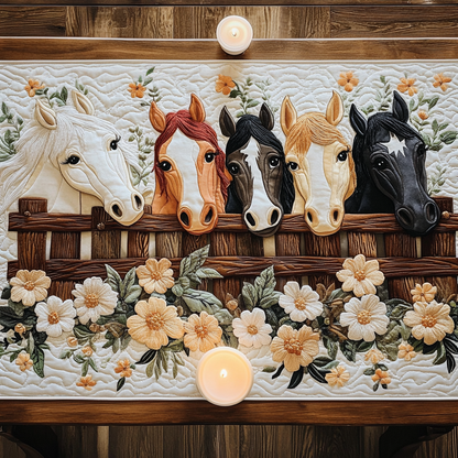 Noble Steps Quilted Table Runner NCU0VH5671