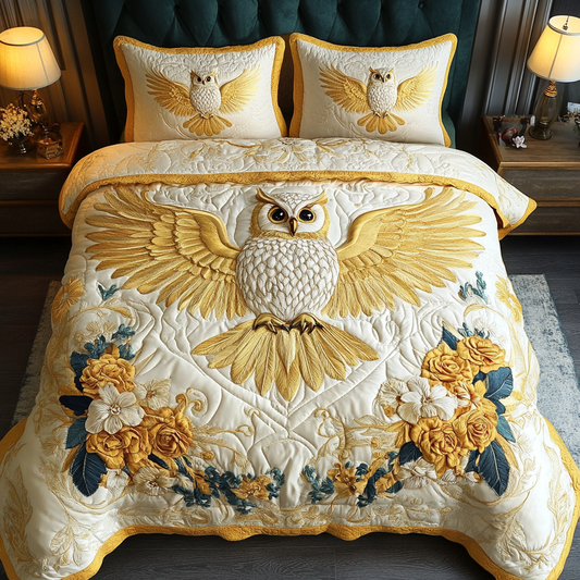 Nocturnal Beauty 3-Piece Quilted Bedding Set NCU0VH1476