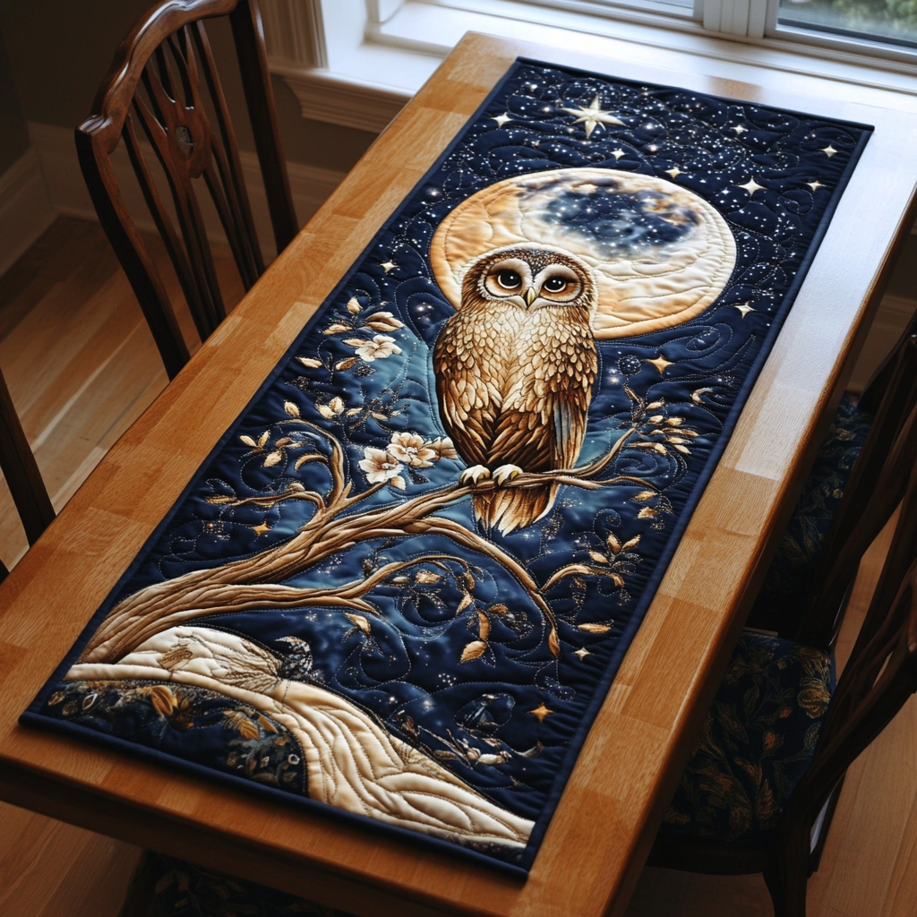 Nocturnal Guardian Quilted Table Runner NCU0DK4548 – Vantique