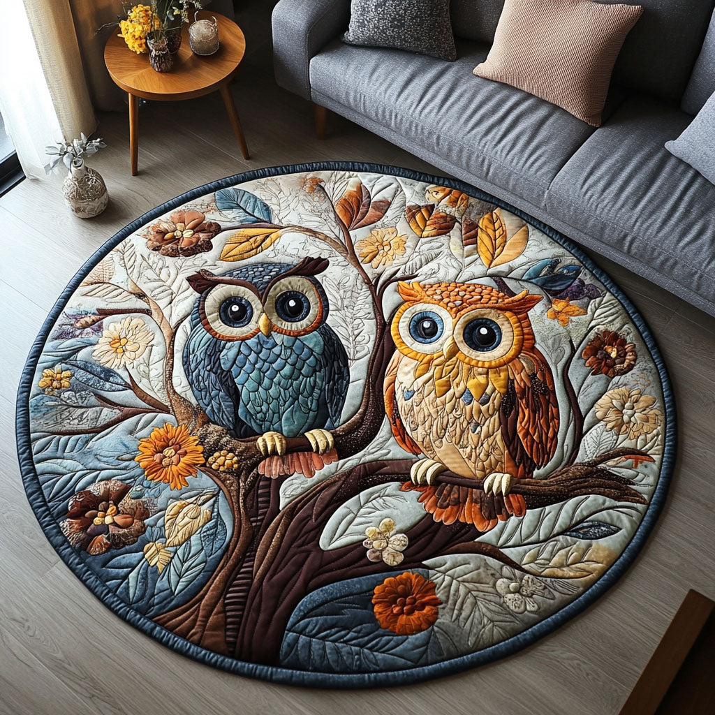 Nocturnal Guardians Quilted Round Mat NCU0PT5847