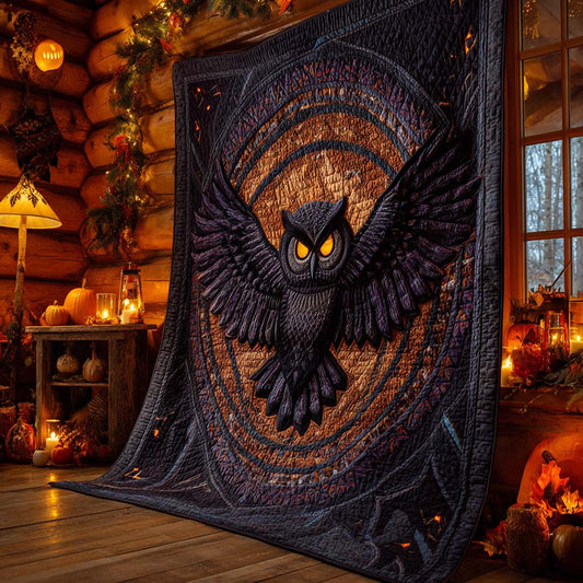 Nocturnal Sentinel Quilted Blanket NCU0XD727