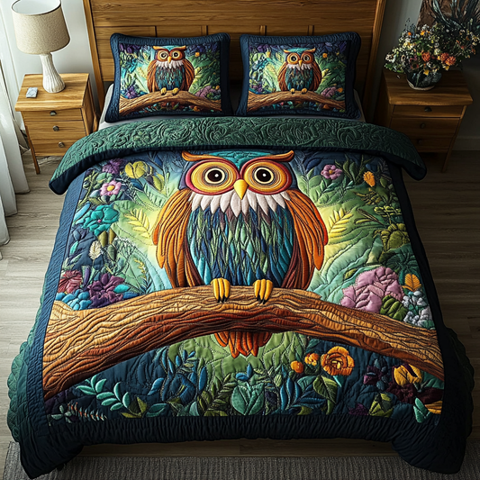 Nocturnal Spirit 3-Piece Quilted Bedding Set NCU0DK4559