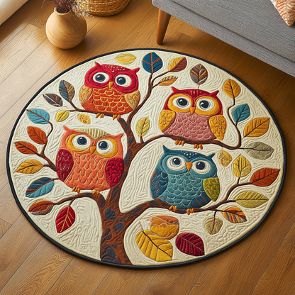 Nocturnal Wings Quilted Round Mat NCU0DK5370