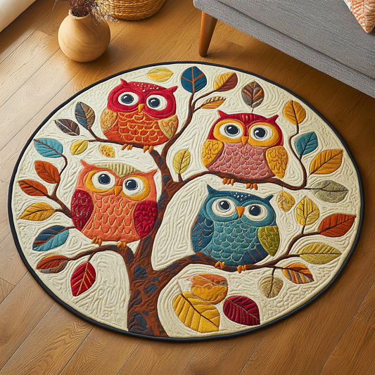 Nocturnal Wings Quilted Round Mat NCU0DK5370