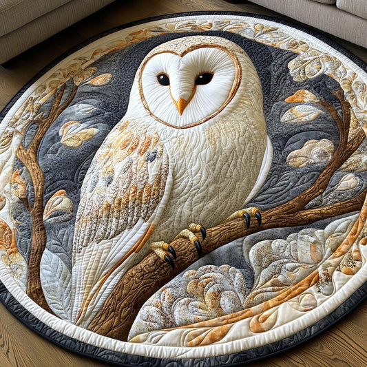 Nocturne Watcher Quilted Round Mat NCU0DV6277
