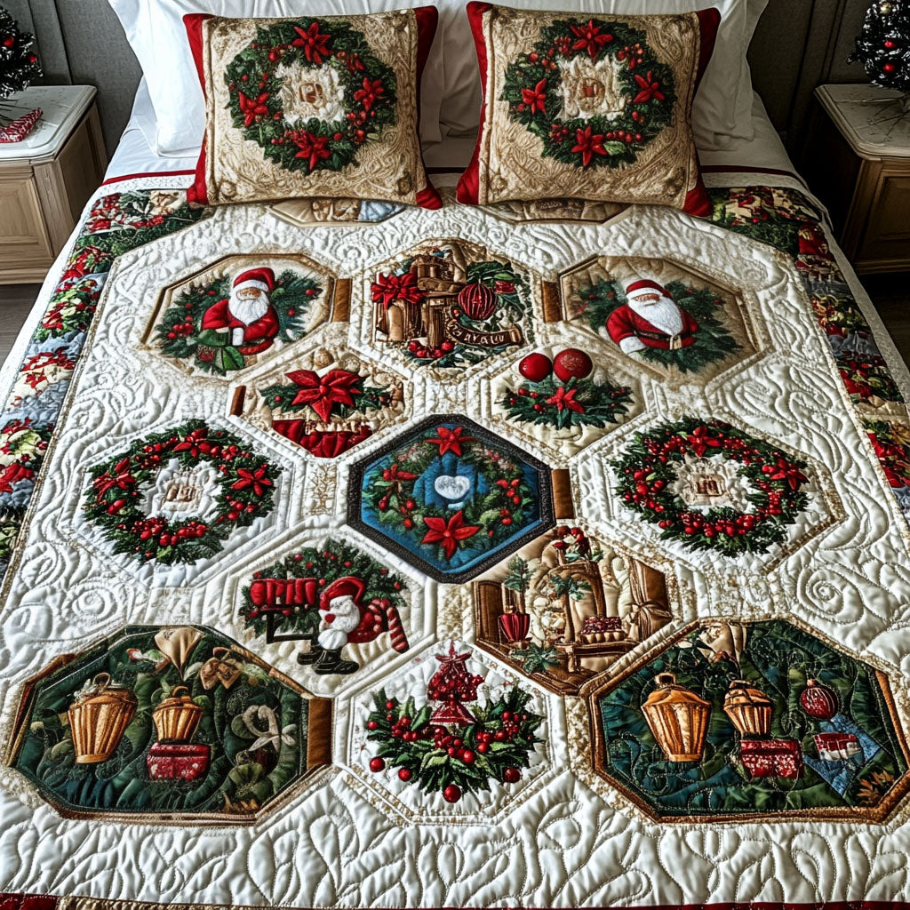 Noel Charm Spread 3-Piece Quilted Bedding Set NCU0PT2512