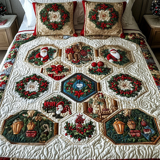 Noel Charm Spread 3-Piece Quilted Bedding Set NCU0PT2512