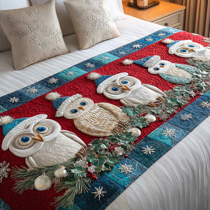 Noel Forest Watcher Quilted Bed Runner NCU0TD1261