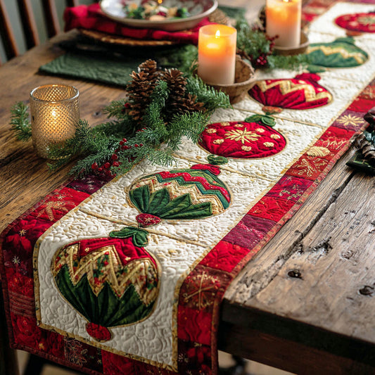Noel Light Quilted Table Runner NCU0TD409